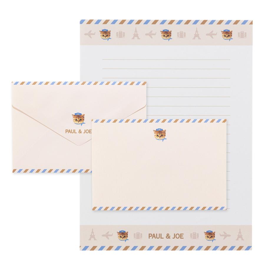 ポール ＆ ジョー レターセット ネコ 猫 ねこ 花柄 ヌネット ジプシー デイジー 手紙 便箋 封筒 ステーショナリー 文房具 大人かわいい おしゃれ ギフト | MARK'S | 04
