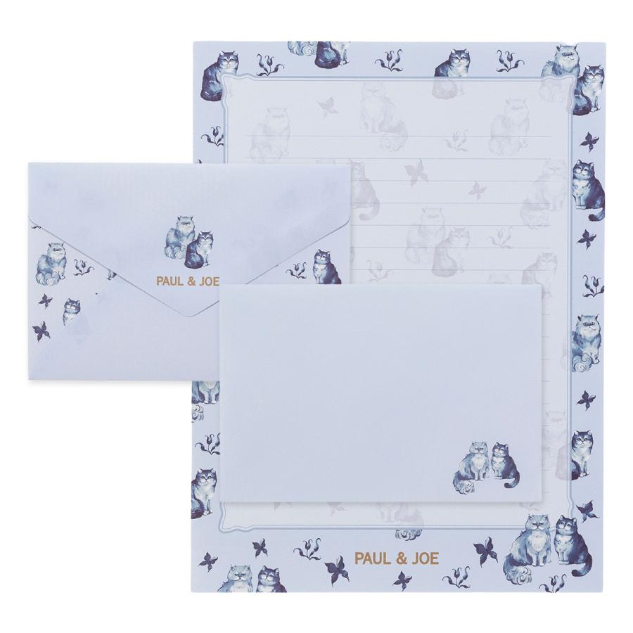 ポール ＆ ジョー レターセット ネコ 猫 ねこ 花柄 ヌネット ジプシー デイジー 手紙 便箋 封筒 ステーショナリー 文房具 大人かわいい おしゃれ ギフト | MARK'S | 05