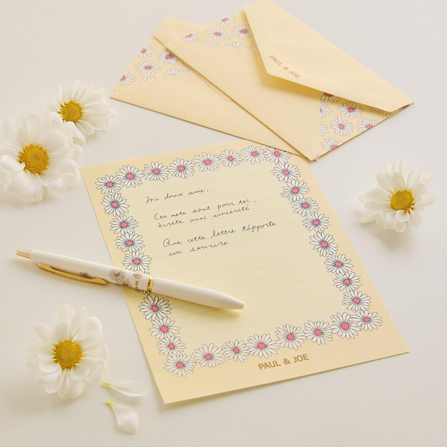 ポール ＆ ジョー レターセット ネコ 猫 ねこ 花柄 ヌネット ジプシー デイジー 手紙 便箋 封筒 ステーショナリー 文房具 大人かわいい おしゃれ ギフト | MARK'S | 07