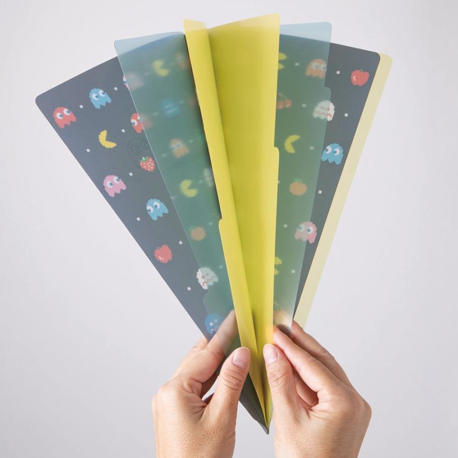 クリアファイル 5ポケット パックマン Pacman レトロ ゲーム マークス Pcm Fil01 Online Mark S 通販 Yahoo ショッピング