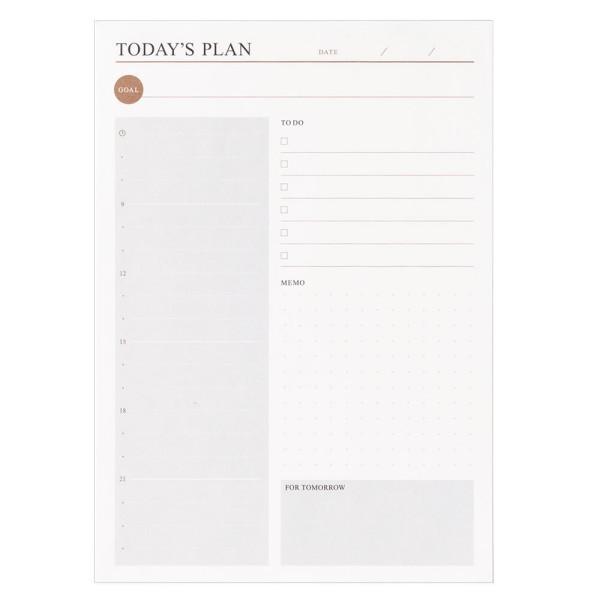 オフ クーポン配布中 プランニング用ノートパッド B6正寸 1日1ページ デイリー かわいい おしゃれ マークス Pla Np01 Online Mark S 通販 Yahoo ショッピング