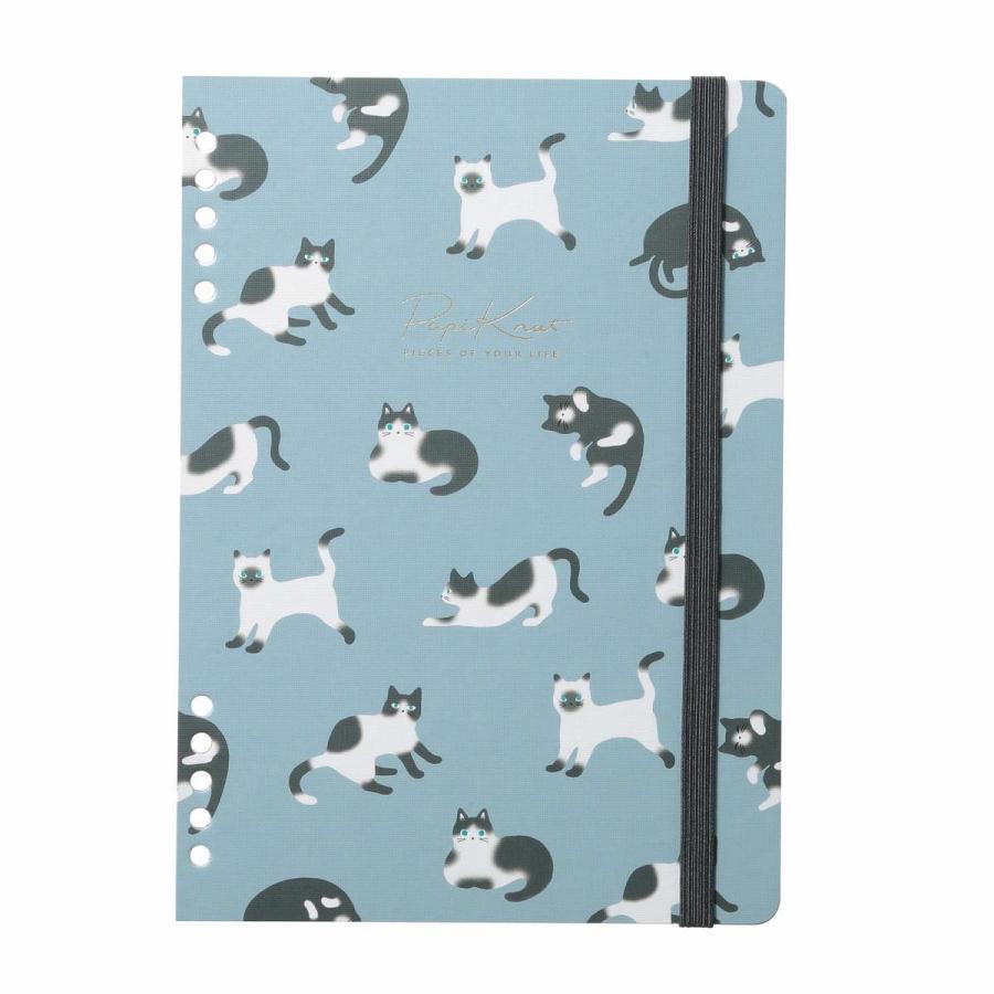 パピノット ゴム付きカバー・柄・A5 表紙 PapiKnot マークスシステム手帳 カスタムノート ノートカバー 手帳カバー 10穴 バインダー対応 おしゃれ マークス | MARK'S | 04