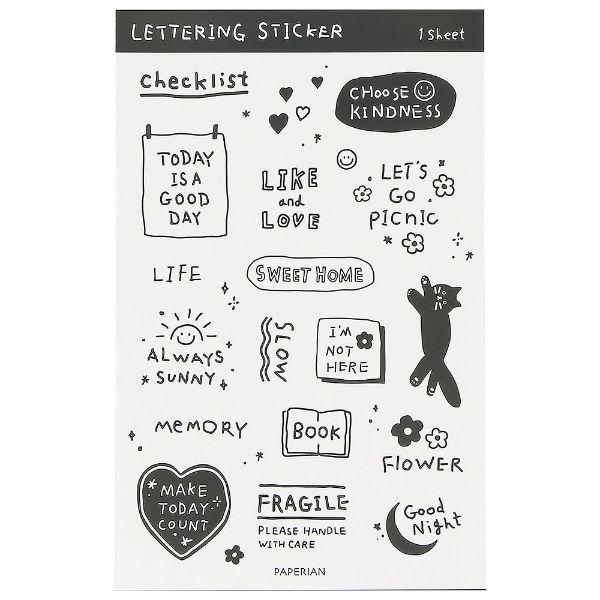 レタリング ステッカー シール ライフログ アルファベット シンプル フレーズ 韓国 文具 おしゃれ かわいい Paperian ぺーパーリアン Ppr St03 Online Mark S 通販 Yahoo ショッピング