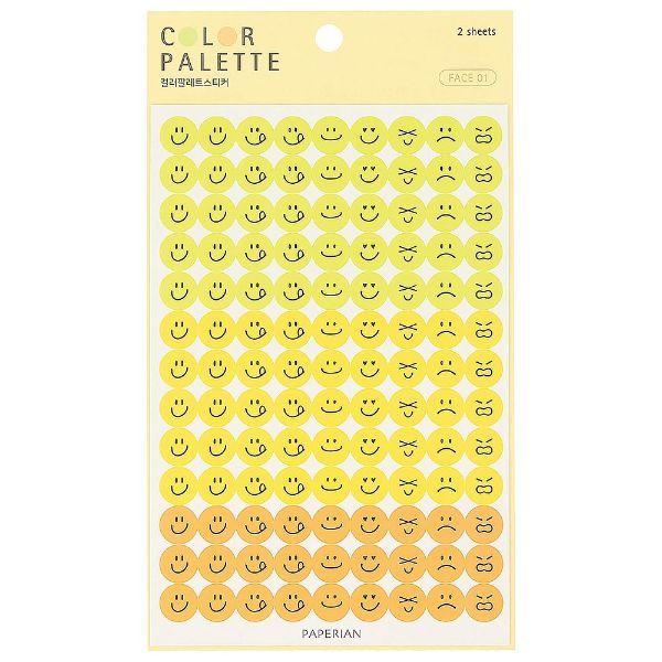 フェイス ステッカー シール アイコン ライフログ カラフル デコレーション 韓国 文具 おしゃれ かわいい Paperian ぺーパーリアン Ppr St05 Online Mark S 通販 Yahoo ショッピング