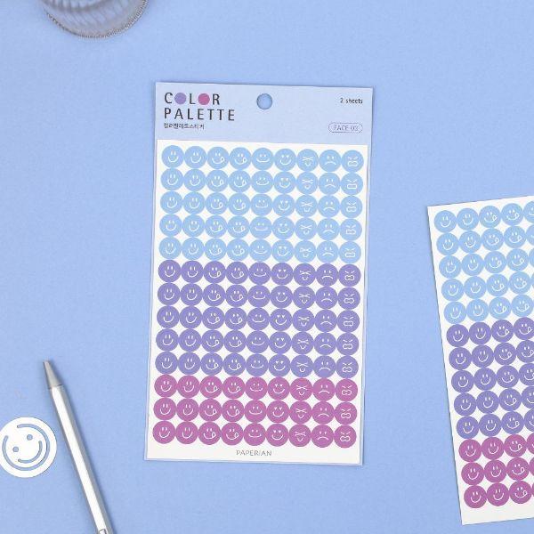 フェイス ステッカー シール アイコン ライフログ カラフル デコレーション 韓国 文具 おしゃれ かわいい Paperian ぺーパーリアン Ppr St05 Online Mark S 通販 Yahoo ショッピング