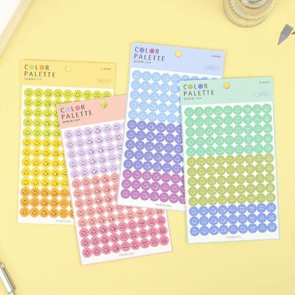 フェイス ステッカー シール アイコン ライフログ カラフル デコレーション 韓国 文具 おしゃれ かわいい Paperian ぺーパーリアン Ppr St05 Online Mark S 通販 Yahoo ショッピング