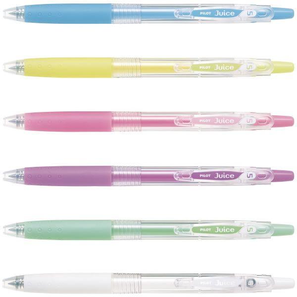 PILOT（パイロット） ジュース 極細0.5 パステルカラー6色セット ゲル