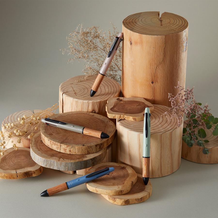 パイロット 4+1(フォープラスワン) ウッド アースカラー 0.5mm PILOT ボールペン 多色 4色（黒・赤・青・緑） 油性 多機能ペン プレゼント ギフト | PILOT（文具） | 07