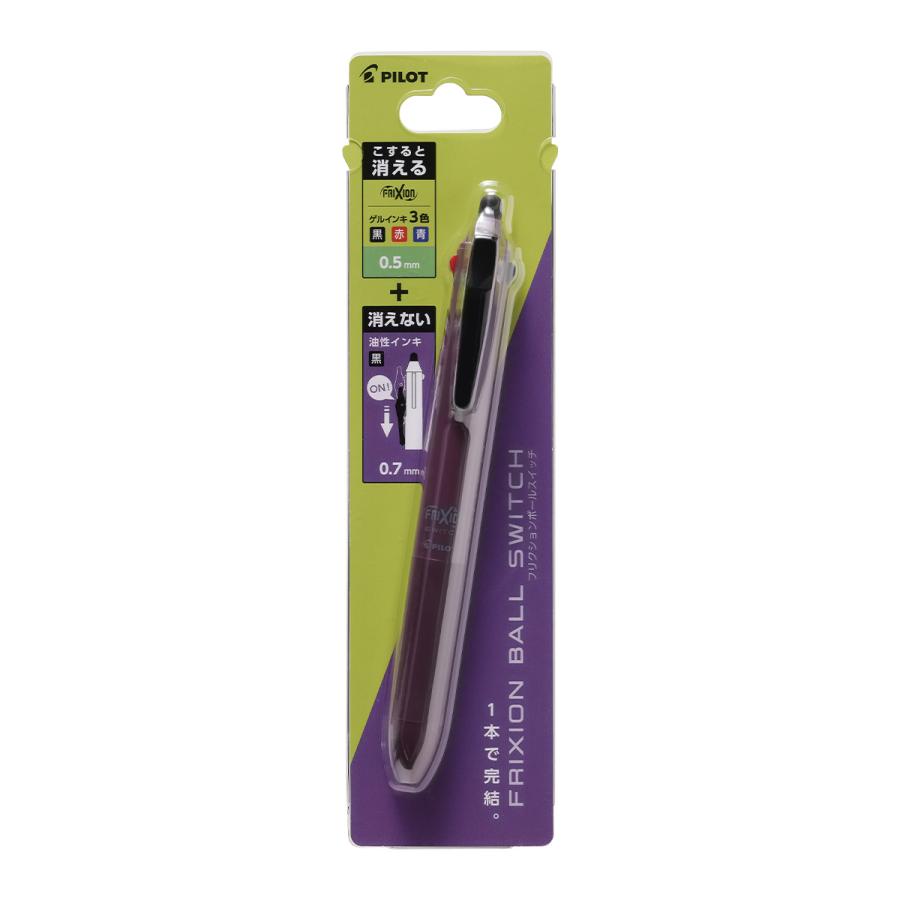 パイロット フリクションボールスイッチ (フリクション0.38mm＋油性0.5mm）多機能ボールペン 筆記具 書き直し可能 日本製 リフィル対応 高機能ペン | PILOT（文具） | 10