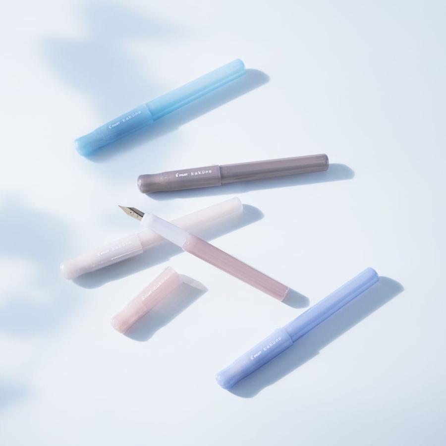 カクノ万年筆 まどろみカラーシリーズ Ｍ (中字) KAKUNO 万年筆 日本製 ブルー ブラウン アイボリー ライトブルー ピンク パイロット PILOT | PILOT（文具） | 07