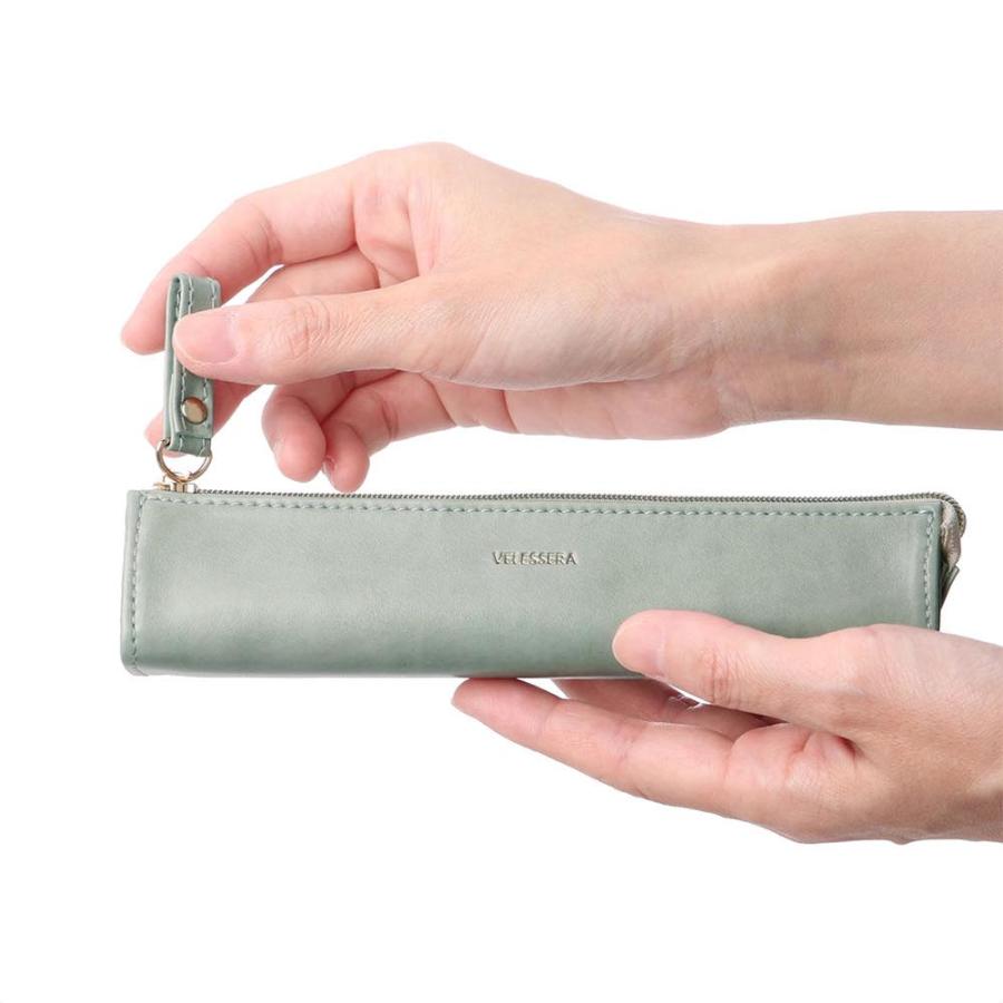 ペンケース 合皮 PU かわいい おしゃれ お仕事 女性 レディース 綺麗色 キレイ色 雑貨 筆箱 ペン入れ Velessera ヴェレセラ マークス | MARK'S | 12
