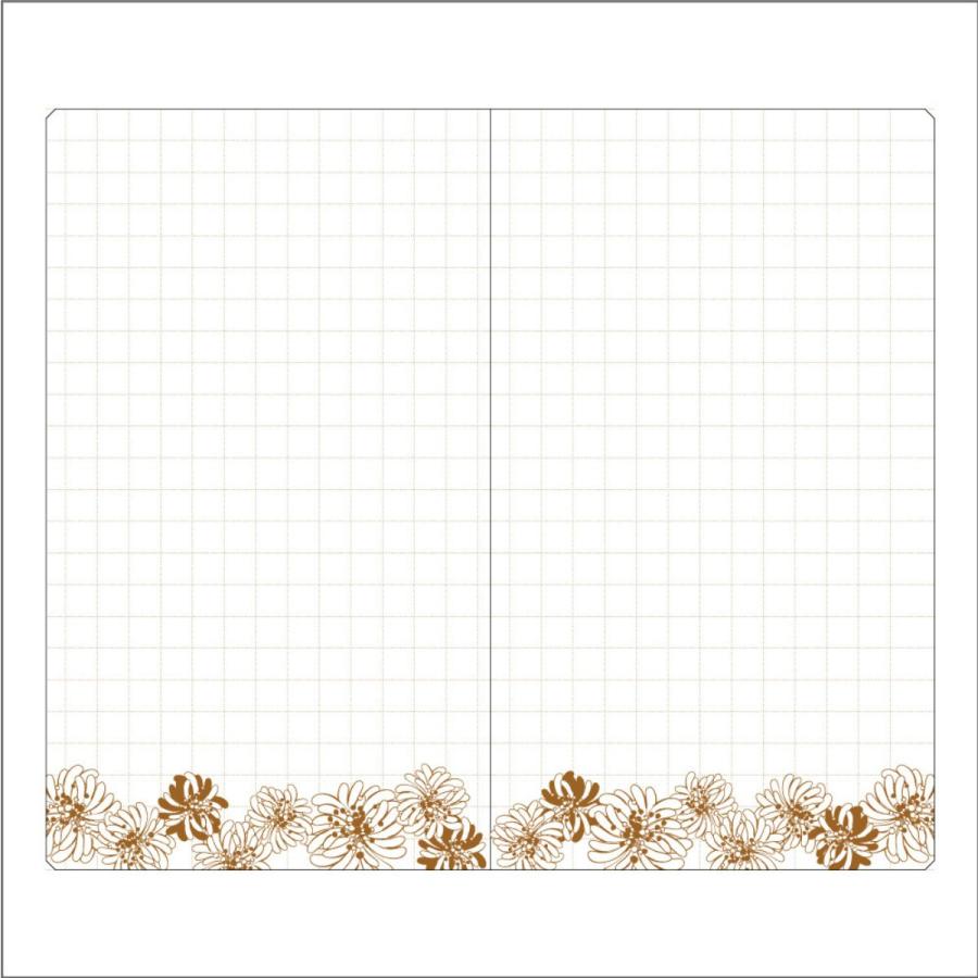 ポール ＆ ジョー ラ・パペトリー B7変型ミニノートクリザンテーム・アイボリー 5mm幅 方眼 ノート メモ帳 花柄 ポールアンドジョー おしゃれ | PAUL&JOE | 02