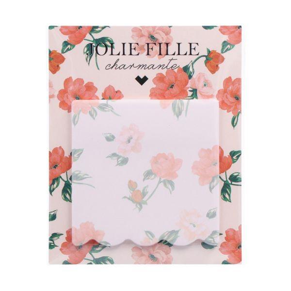 スクエア 付せん ふせん 付箋 花柄 フロレゾン ピンク Jolie Fille ジョリー フィーユ マークス Majesticxpress Com