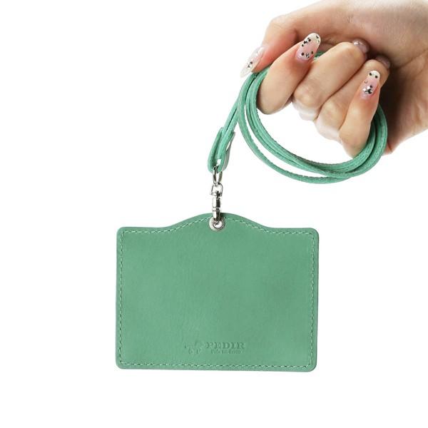 MARK'S（マークス） IDカードホルダー ネックストラップ付き 本革 姫路