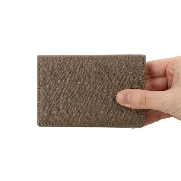 MARK'S 名刺入れ カードケース 本革 プリズム トープ ベージュ