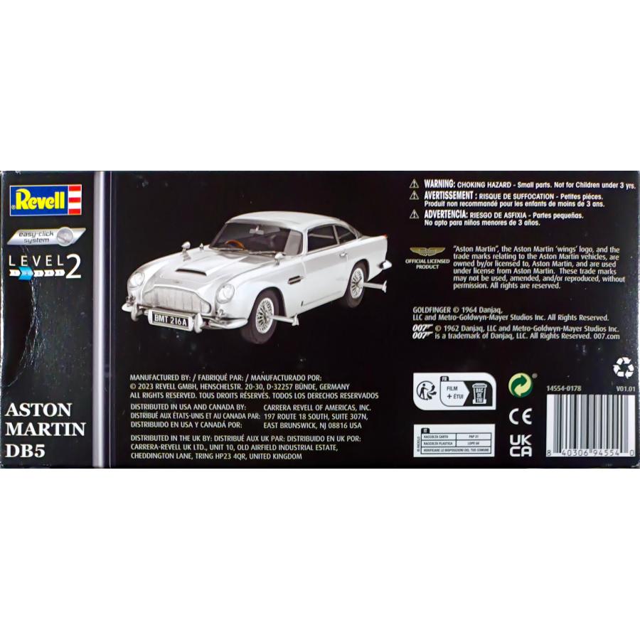 レベル アメリカ アストンマーチン DB5 007 ゴールドフィンガー 1/24