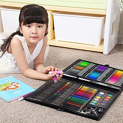 Kinspory 150点 ドローイングセットペイントセットイマジネーション創造性色鉛筆クレヨン水彩絵の具 収納ケー A B0kgvsp8 ハッピーターン 通販 Yahoo ショッピング