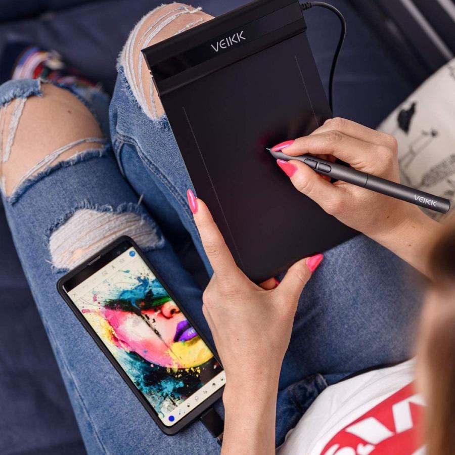 初めてペンタブおすすめ Veikk S640ペンタブ 6 4インチ Osu イラスト入門用 Windows Mac Android6 0対 マークショッパーズセレクト 通販 Yahoo ショッピング