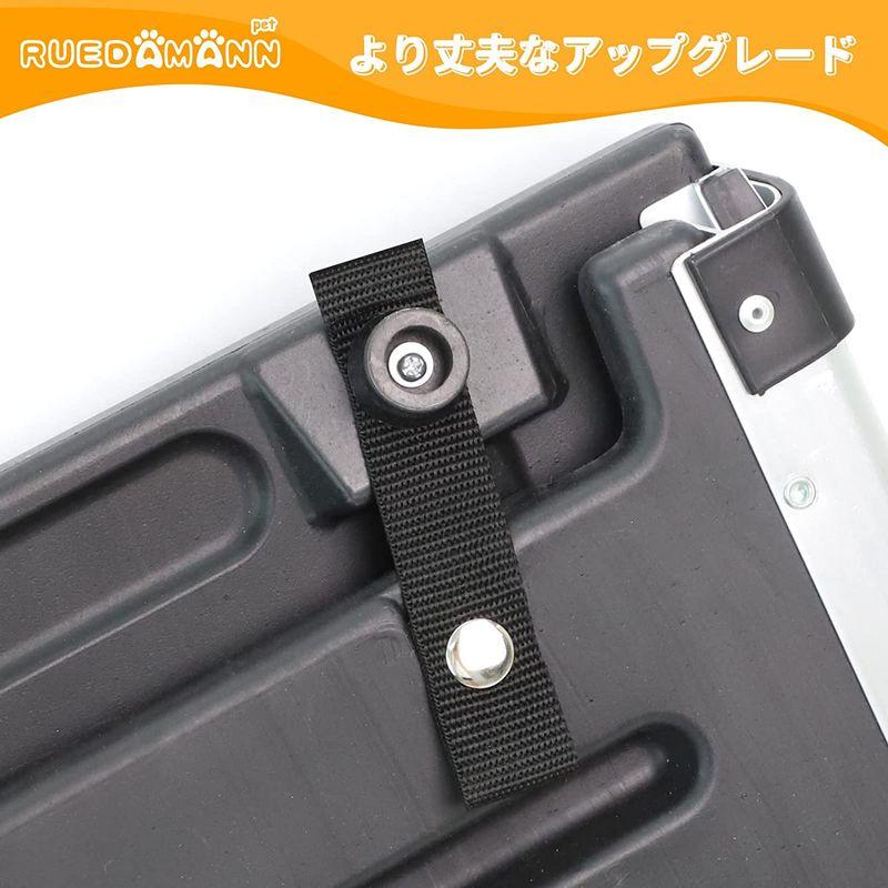 Ruedamann 犬用スロープ アルミ製伸縮式ペットスロープ 車への乗降 高低差のある場所で大活躍 スライド式 軽量＆コンパクト アルミフ 犬用スロープ アルミ製伸縮式ペットスロープ 車への乗降 高低差のある場所で大活躍 スライド式 軽量＆コンパクト アルミフ
