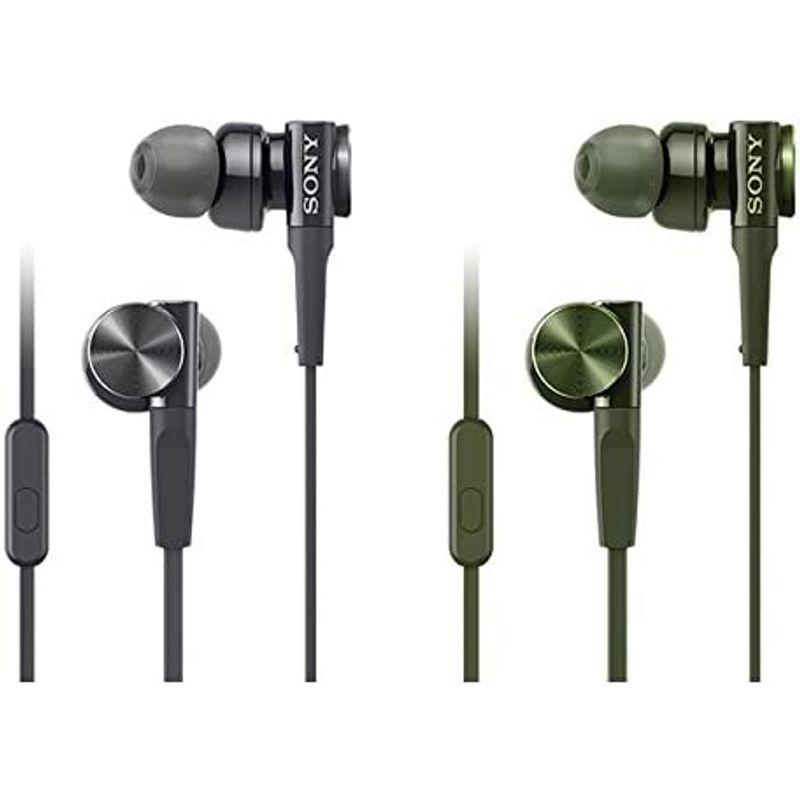 ソニー イヤホン 重低音モデル MDR-XB75AP : カナル型 リモコン・マイク付き グリーン MDR-XB75AP G MDR XB75AP イヤホン 重低音モデル カナル型 リモコン マイク付き グリーン