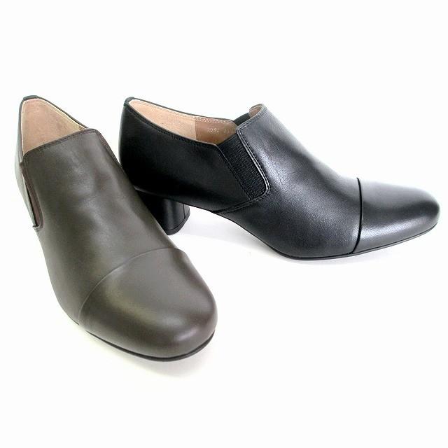 イング Ing Ing 92 レディース パンプス サイドゴア ラウンド 日本製 通勤靴 仕事靴 ブラック ダークブラウン 40 92 マスヤ 靴店アビーロード支店 通販 Yahoo ショッピング