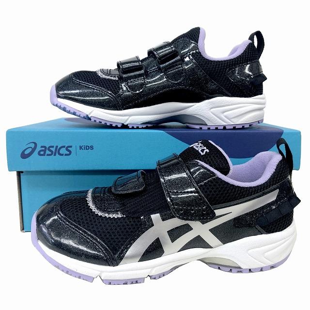 ASICS アシックス すくすく スクスク TIARA MINI FR 1144A019 キッズ スニーカー キッズ シューズ 子どもスニーカー ブラック×シルバー(001)｜marm-shopping0105