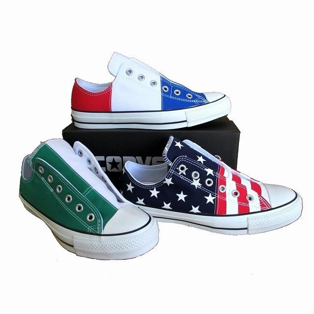 国内配送 CONVERSE ALL STAR 100 PAIRFLAG SLIP OX アメリカ国旗 ALL STAR 100 コンバース converse オールスター ペアフラッグ