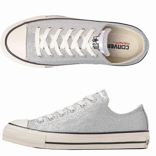 レディースローカットスニーカー コンバース converse オールスター (R) グリッター OX ブラウン シルバー CONVERSE ALL STAR (R) GLITTER OX 送料込み｜marm-shopping0105｜03