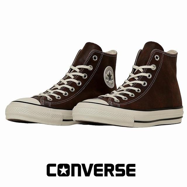 CONVERSE ALL STAR/コンバース★本革/ハイ/ミドルカット/レザースニーカー【26.5/US8/brown/茶】boots/sneakers/Shoes/trainers◆bJ-133 ALL STAR メンズハイカットレザースニーカー CONVERSE all star