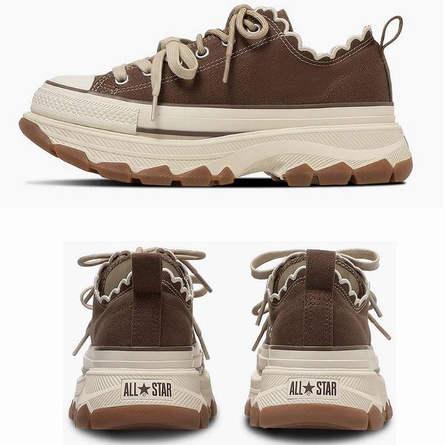 送料込み レディース厚底ローカットスニーカー コンバース converse CONVERSE オールスター トレックウエーブ レースエッジ OXの画像