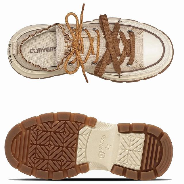 送料込み レディース厚底ローカットスニーカー コンバース converse CONVERSE オールスター トレックウエーブ レースエッジ OXの画像