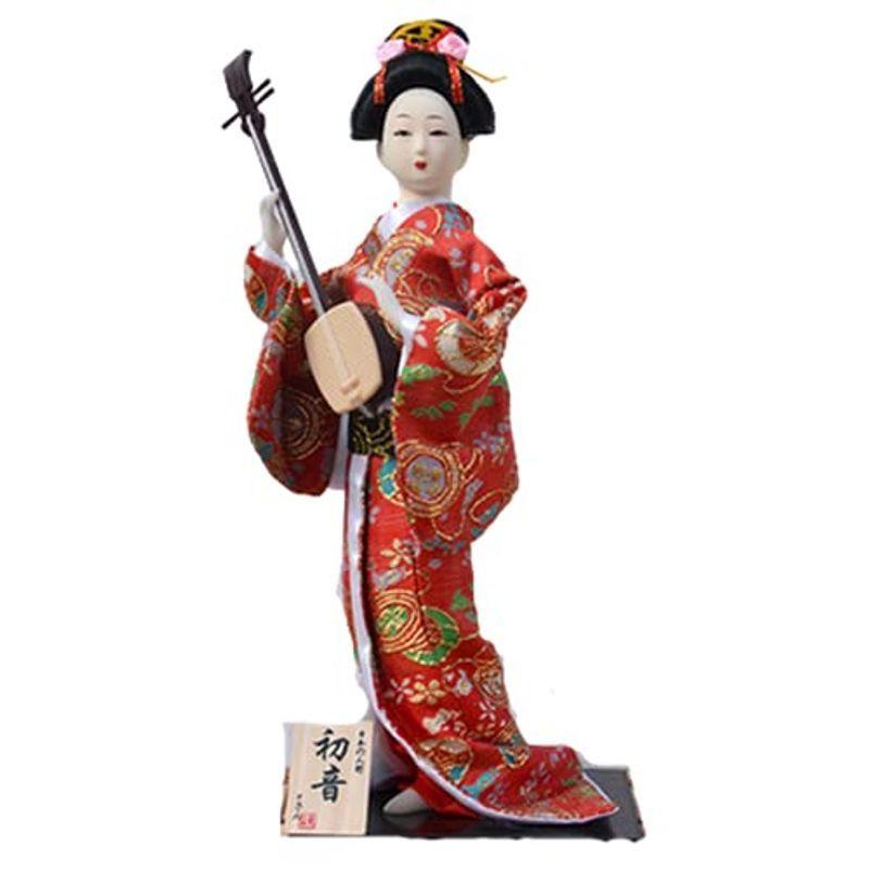 二代目舞妓 舞踊・舞妓 日本人形 初音 12インチ(30cm) 日本のお土産 外国人へのプレセント ピンクABMINEYAMA (y99初音