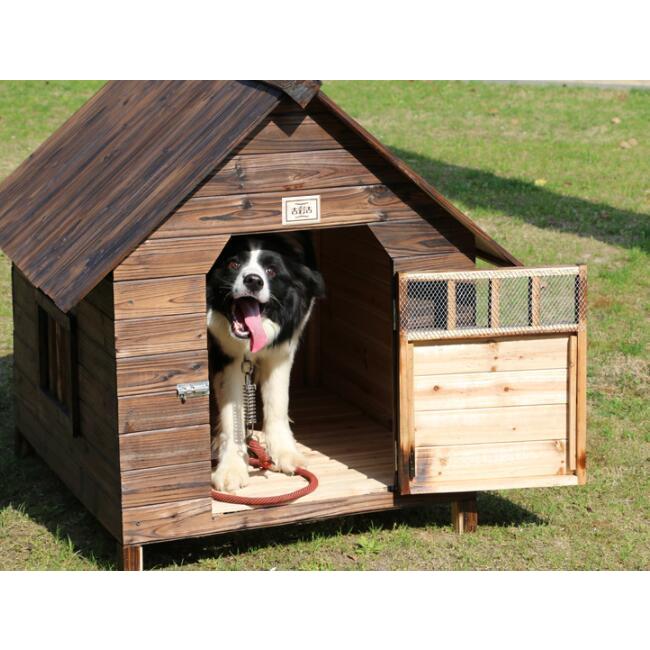 年末のプロモーション大特価 三角屋根 犬舎 ドッグ ペットハウス 犬小屋 天然木製 お庭用 外飼い屋外ハウス 脚付き 高床式設計 中型犬 小型犬 犬小屋 屋外サークル Www Reinnec Cl