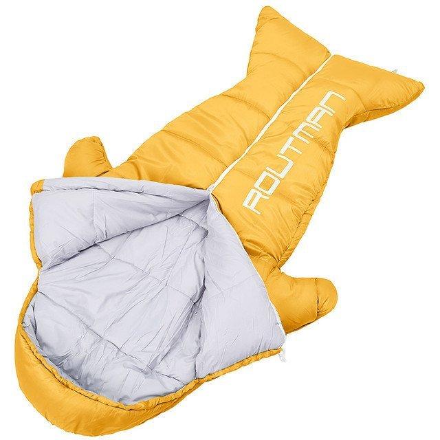 多様な 寝袋シュラフ1kg手足が出せるコンパクトアウトドアかわいいオレンジ 封筒型寝袋