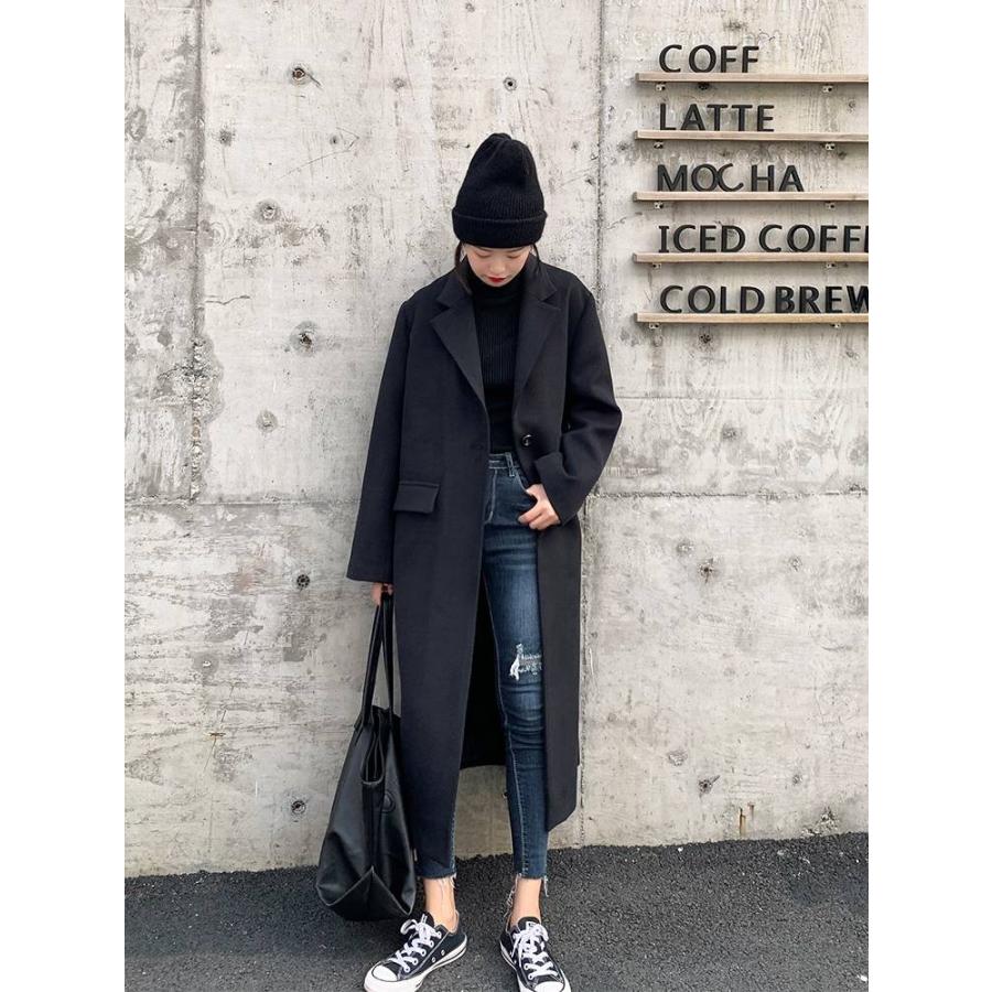 マキシ丈コート ロングコート チェスターコート アウター コート ジャケット レディース 秋 冬 10代 代 30代 40代 超ロング丈 ロング シングル Db0395 Marmelo Sunnyday 通販 Yahoo ショッピング
