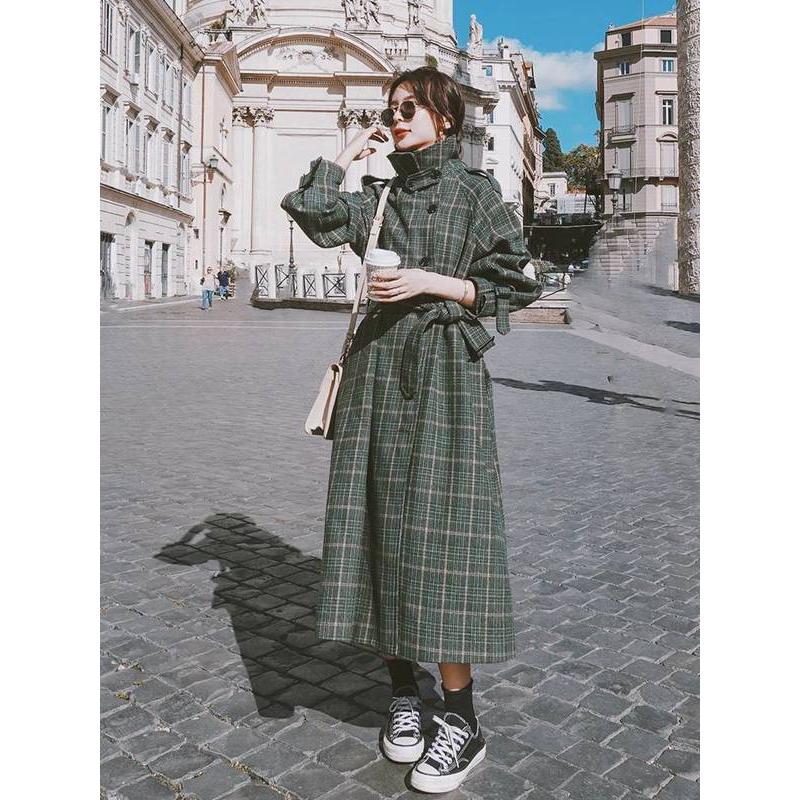 チェックコート ロングコート おしゃれ きれいめ チェック柄 アウター コート 上着 ジャケット レディース コーデ 10代 代 30代 40代 秋 冬 Db0470 Marmelo Sunnyday 通販 Yahoo ショッピング