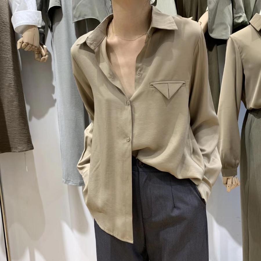 シャツ レディース トップス ブラウス コットン きれいめ シンプル こなれ感 長袖 韓国 春 秋 Vネック 白シャツ 大人 かっこいい シャツ ブラウス コーデ オフィ Db0707 Marmelo Sunnyday 通販 Yahoo ショッピング