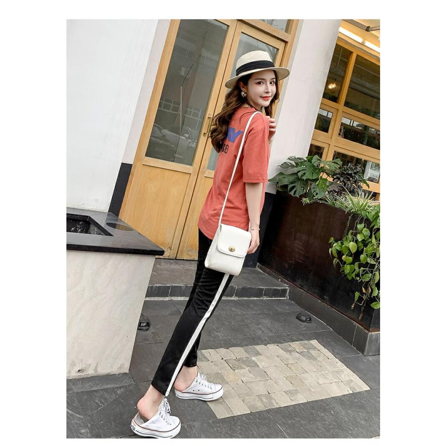 パンツ レディース クロップドパンツ ズボン ボトムス ライン シンプル 黒 無地 リラックス 抜け感 大人カジュアル パンツ コーデ スウェット タイト 細身 伸縮 Db0757 Marmelo Sunnyday 通販 Yahoo ショッピング