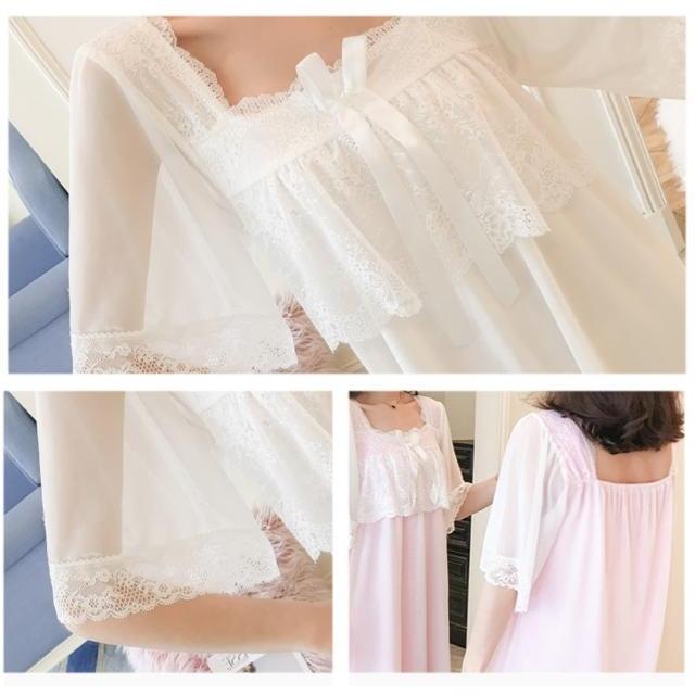 ルームウェア レディース 可愛い ワンピース パジャマ レディース 女の子 かわいい 半袖 春 夏 部屋着 寝巻き ワンピース ネグリジェ ナイトドレス 綿100 コッ Db0927 Marmelo Sunnyday 通販 Yahoo ショッピング