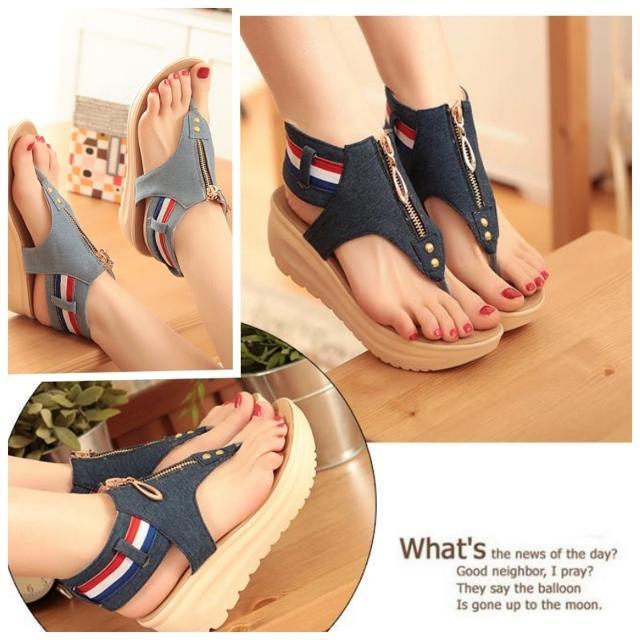 サンダル レディース 厚底 ヒール デニム シューズ 靴 くつ レディース デニム かっこいい おしゃれ 個性的 大きいサイズ 25 5 26 0 26 5 フラットシューズ Db0952 Marmelo Sunnyday 通販 Yahoo ショッピング