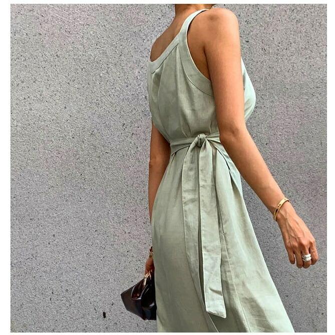 ワンピース 夏 レディース ミモレ丈 ロング ノースリーブ 無地 おしゃれ かっこいい 海外風 ロングワンピース きれいめワンピース ワンピ ドレス 春 夏 秋 安い Db0979 Marmelo Sunnyday 通販 Yahoo ショッピング