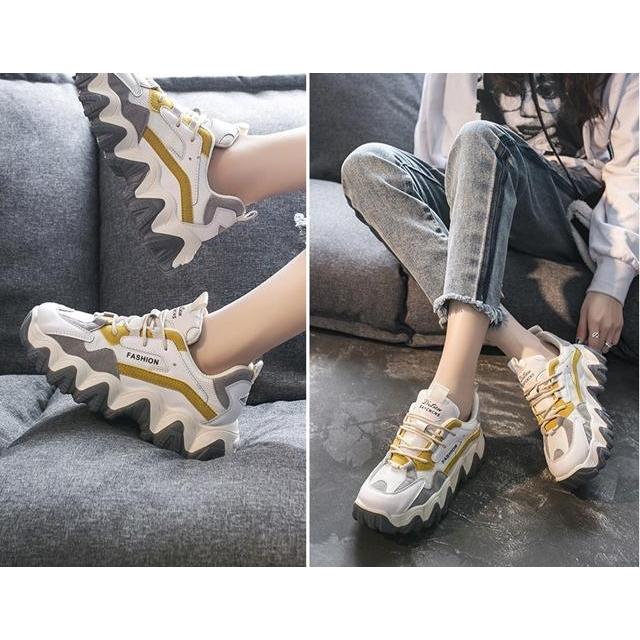 スニーカー レディース シューズ 靴 厚底 スニーカー ダッドシューズ カジュアルシューズ おしゃれ かわいい パステルカラー バイカラー メンズライク 厚底 レ Db1063 Marmelo Sunnyday 通販 Yahoo ショッピング