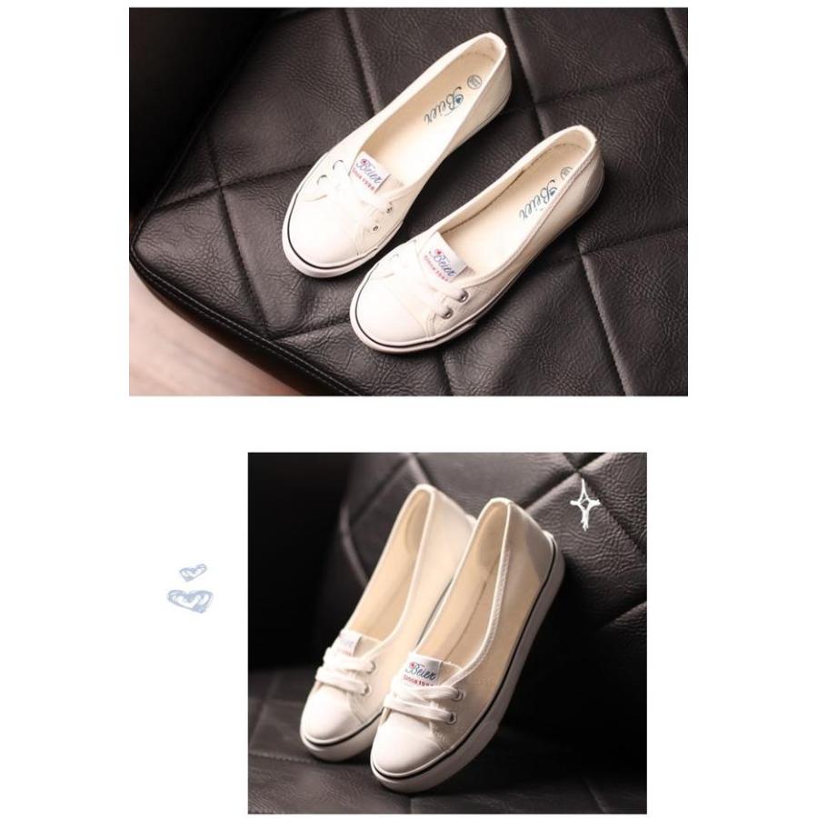 スニーカー レディース シューズ 靴 ぺたんこ フラット スリッポン ローカット 甲浅 キャンバス スニーカー かわいい シンプル パステルカラー カジュアル ロー Db1081 Marmelo Sunnyday 通販 Yahoo ショッピング