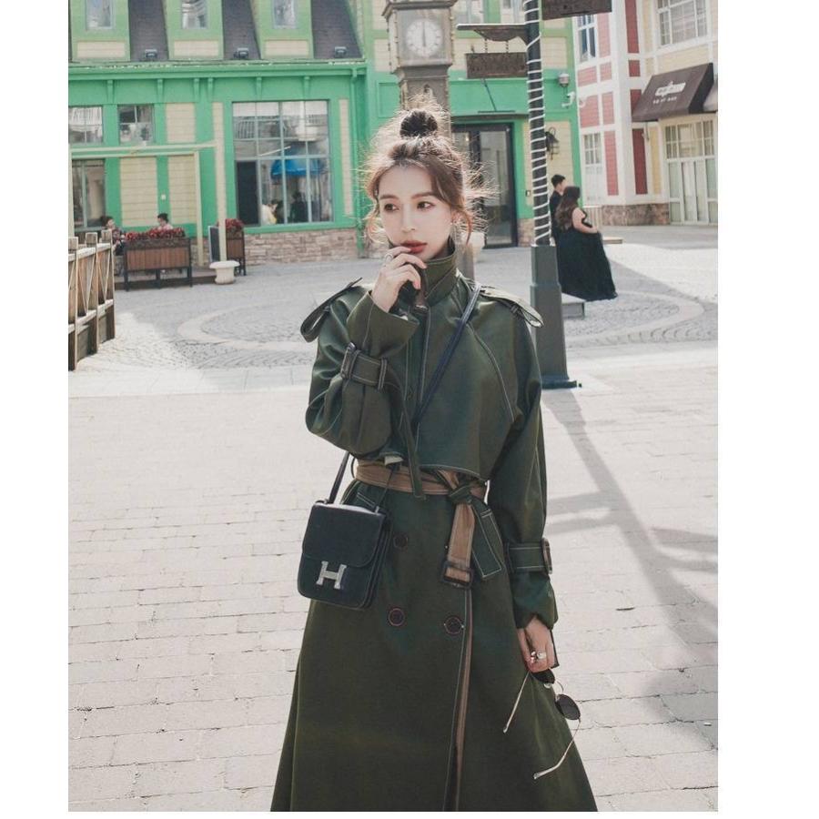 アウター レディース コート ロング トレンチコート 切り替え バイカラー 秋カラー ベイクドカラー かっこいい おしゃれ ルーズ ゆったり 長袖 重ね着風 Db1094 Marmelo Sunnyday 通販 Yahoo ショッピング