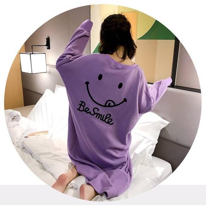 ルームウェア レディース もこもこ かわいい ワンピース パジャマ 秋 冬 ニコちゃん カジュアル 寝巻き 部屋着 ホームウェア もこもこ フリース 大きいサイズ Xl Db1257 Marmelo Sunnyday 通販 Yahoo ショッピング