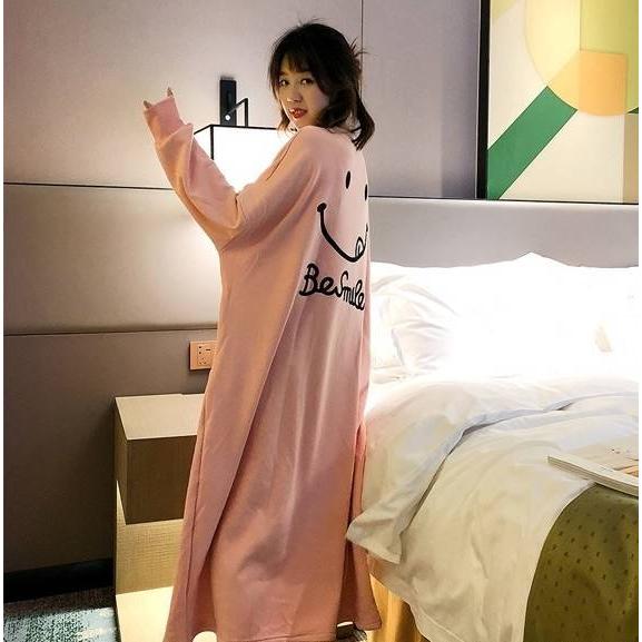 ルームウェア レディース もこもこ かわいい ワンピース パジャマ 秋 冬 ニコちゃん カジュアル 寝巻き 部屋着 ホームウェア もこもこ フリース 大きいサイズ Xl Db1257 Marmelo Sunnyday 通販 Yahoo ショッピング