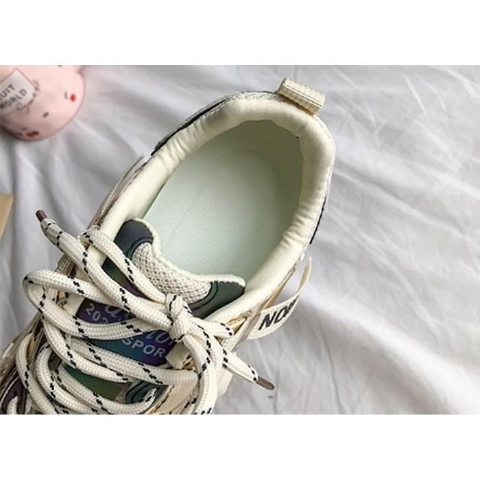 シューズ レディース 靴 クツ くつ スニーカー 紐靴 ダッドスニーカー ボリュームスニーカー 厚底 フラット かわいい 大人可愛い おしゃれ ルーズ レトロ 正規販売店