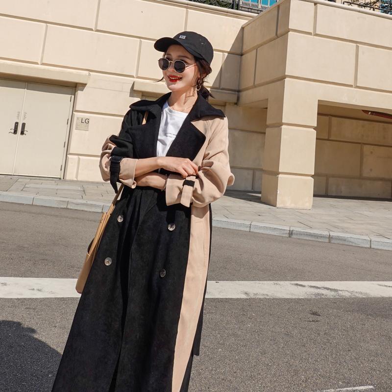 トレンチコート ロングコート アウター レディース 黒 ベージュ ブラック バイカラー 長袖 大人可愛い かっこいい おしゃれ 個性的 カジュアル こなれ感 S M L Db1784 Marmelo Sunnyday 通販 Yahoo ショッピング