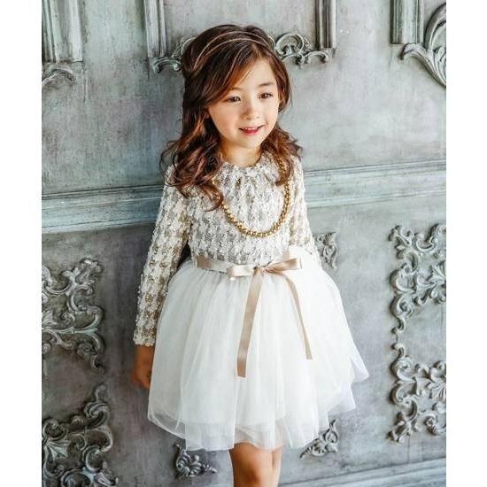 子供ドレス キッズワンピース 発表会 結婚式 長袖 秋 冬 おしゃれ 安い 韓国 子供服 女の子 100 110 1 130 140 黒 白 ツイード調 K0003 Marmelo Sunnyday 通販 Yahoo ショッピング