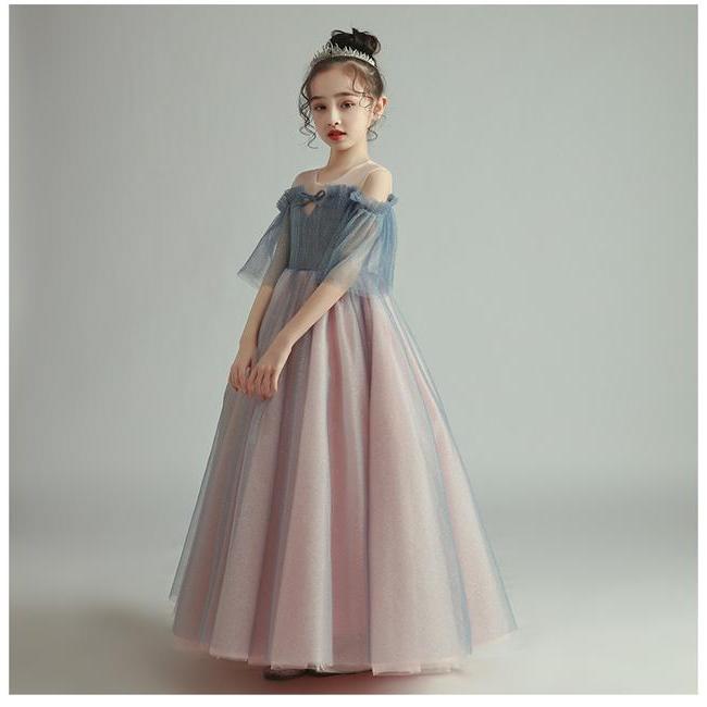子供 ドレス ロング プリンセス 大人っぽい ピンク 青 大人カラー おしゃれ 高級感 キッズドレス ピアノ 発表会 女の子 ドレス 誕生日 結婚式 フォーマル 子供服 Kd0066 Marmelo Sunnyday 通販 Yahoo ショッピング